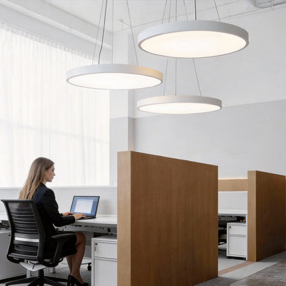 Circular Metal Ring Pendant Light