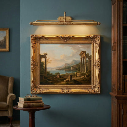 Ornate Brass Picture Wall Light