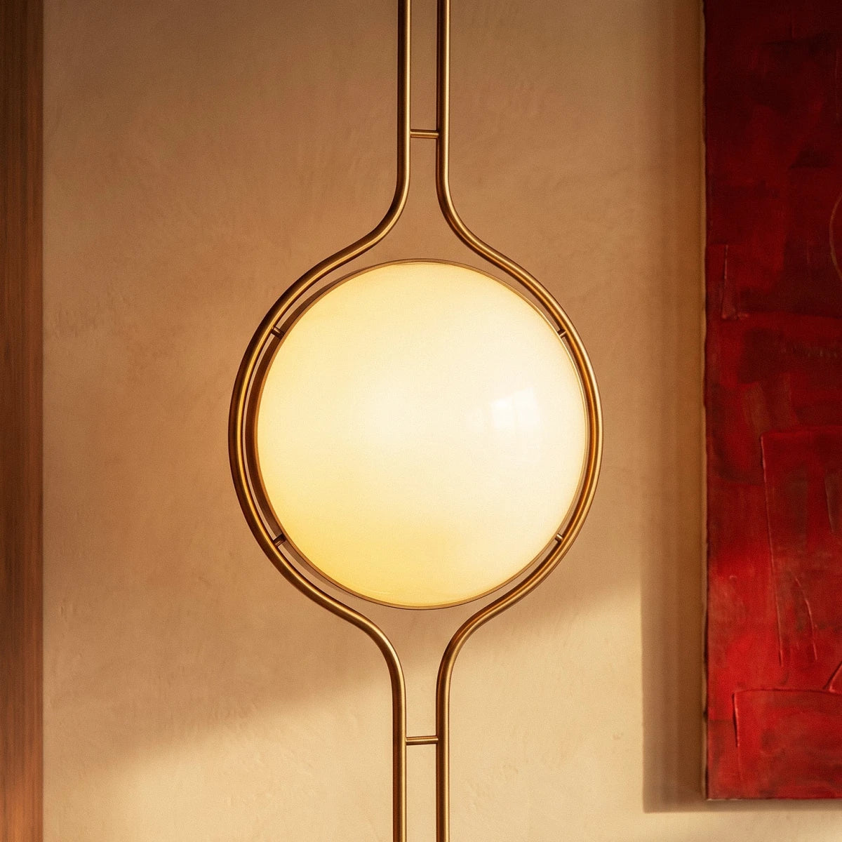 Pelvaro Mid-Century Metal Floor-to-Ceiling Lamp