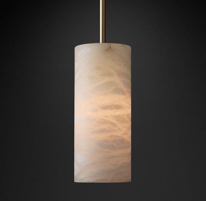 Alabaster Column Pendant Light