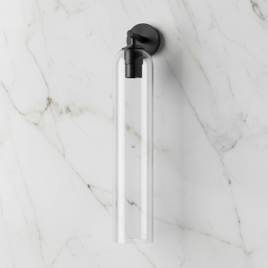 Lumessa Minimalist Glass Cylinder Wall Light