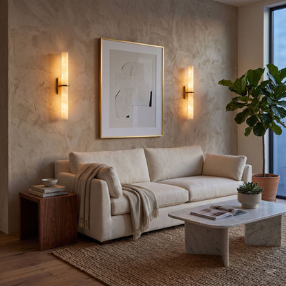 Slim Alabaster Bar Wall Light