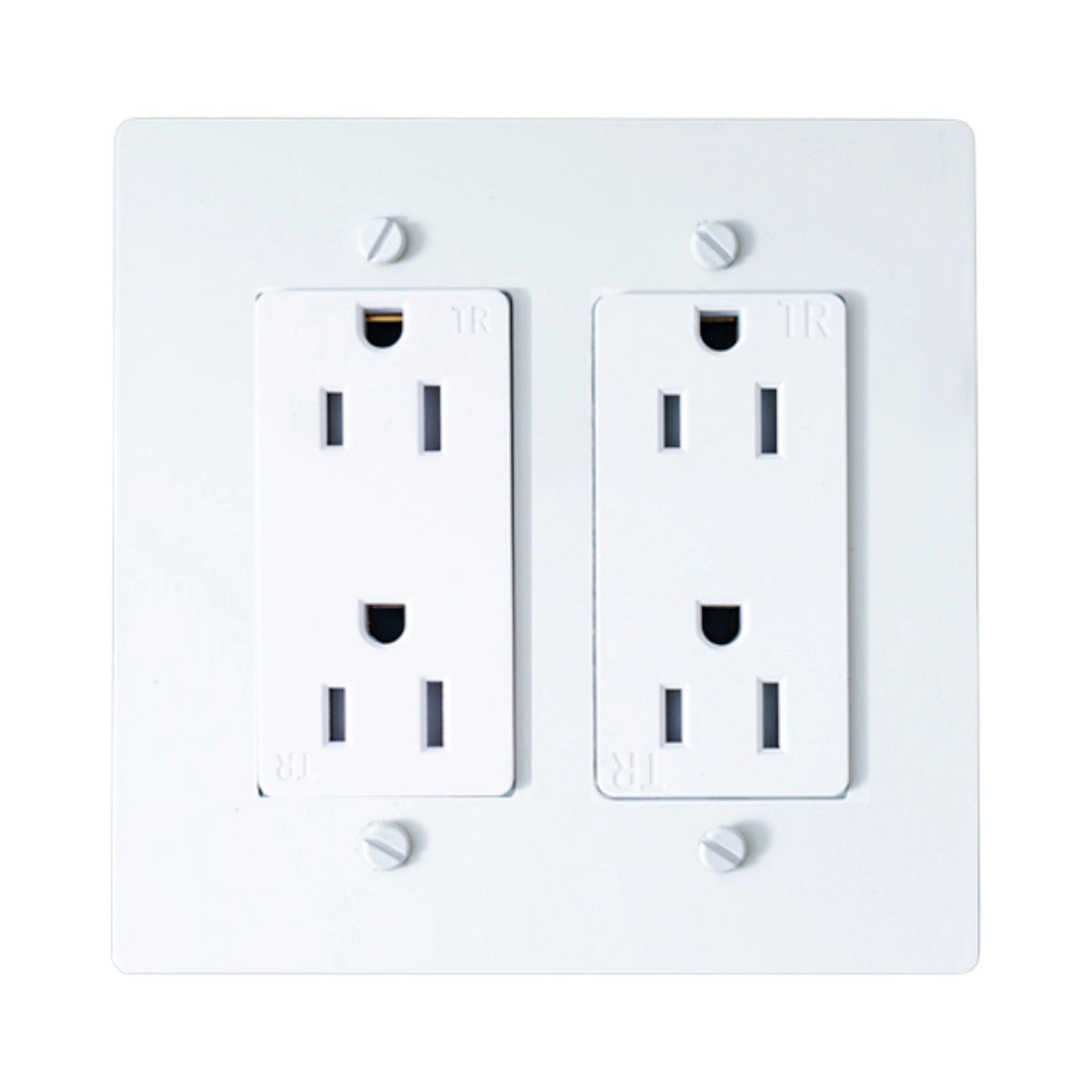Galveno Vintage Solid Brass 2-Gang Outlet
