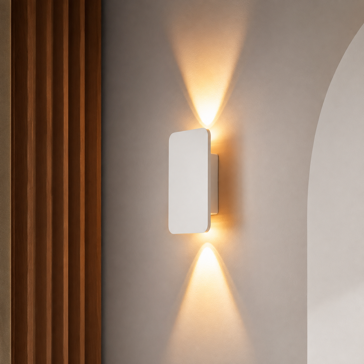 Rectangular Metal LED Wall Light