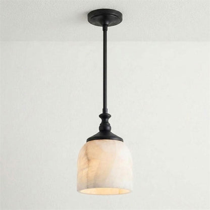 Alabaster Bell Pendant Light