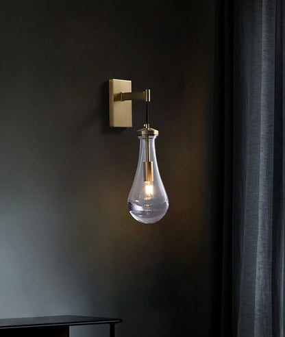 Teardrop Glass Wall Light