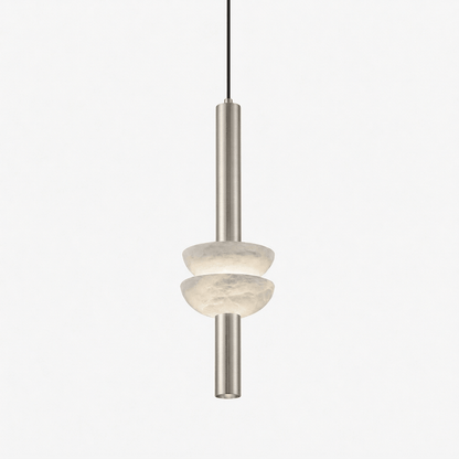 Alabaster Disc Pendant Light