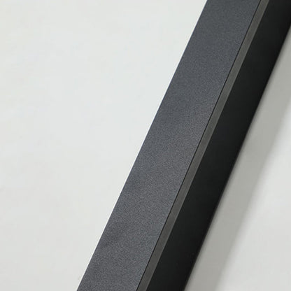 Veldrin Minimalist Slim Black Metal Outdoor Wall Light