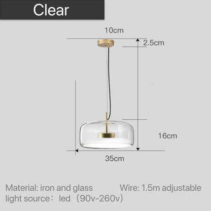 Lumira Nordic Tinted Glass Pendant Light