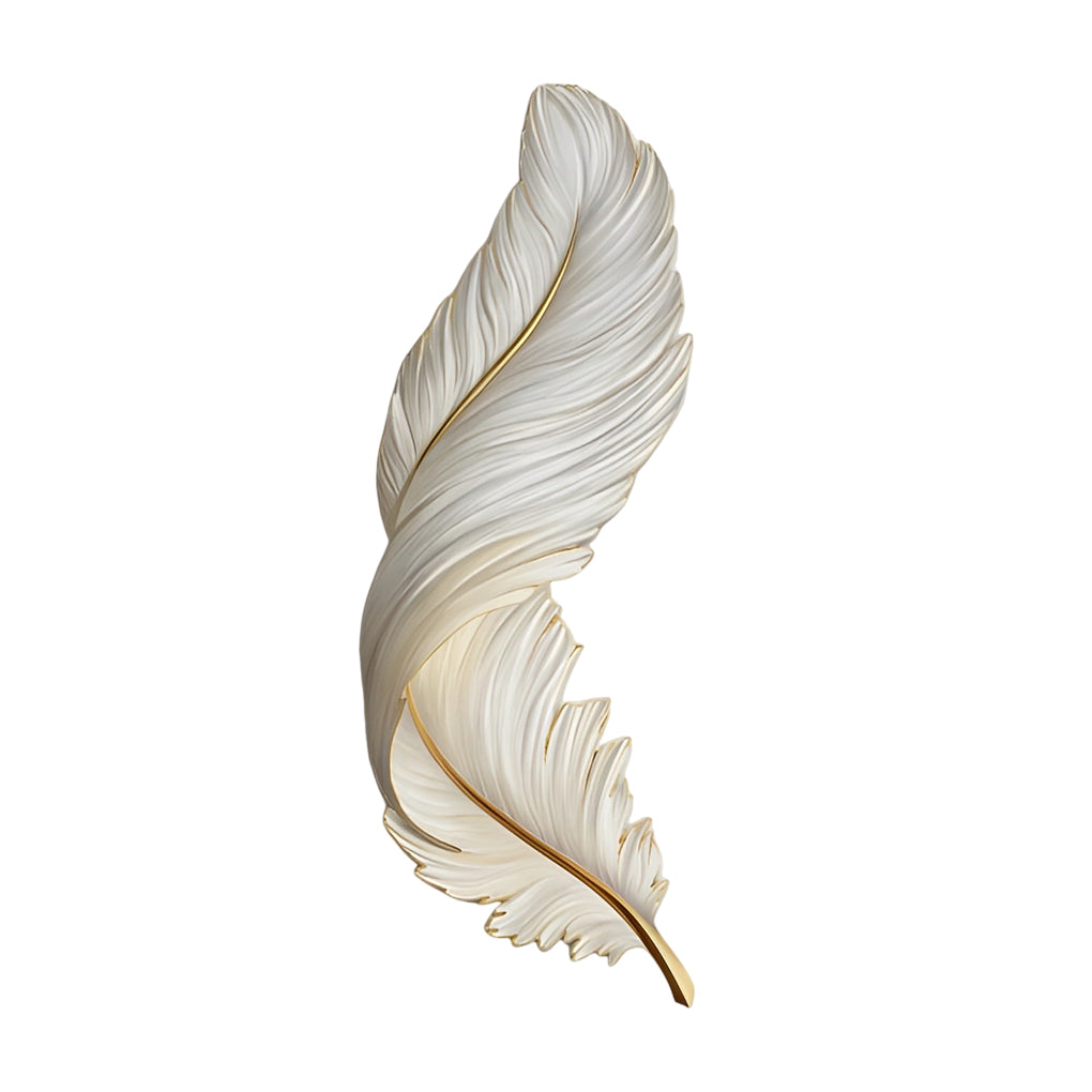 Sculpted Plume LED Wall Light