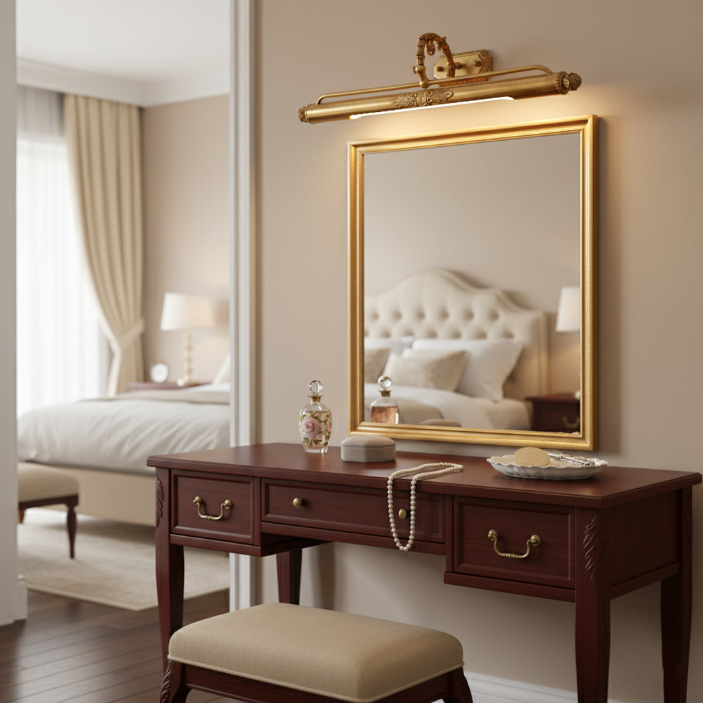 Ornate Brass Picture Wall Light