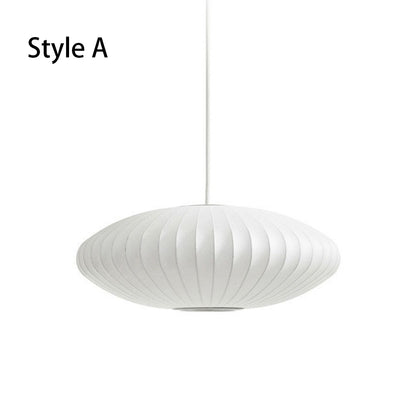Pleated Silk Fabric Pendant Light