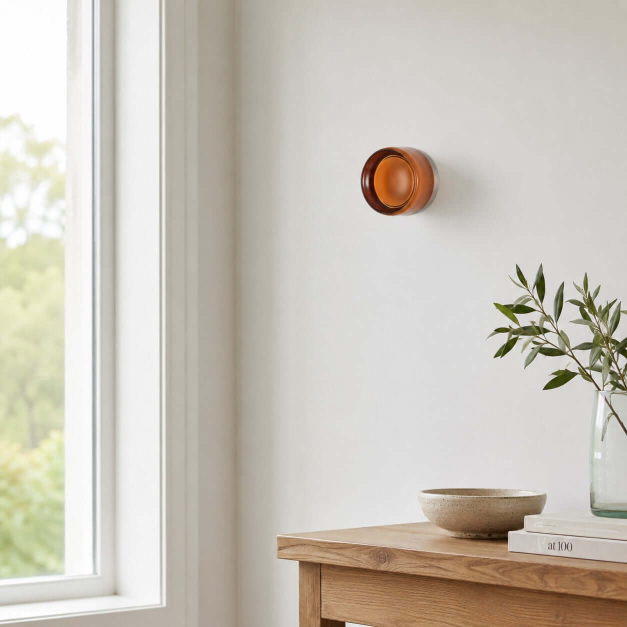 Round Coloured Wall Light