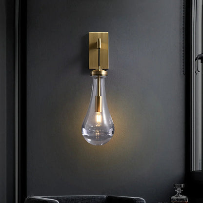 Teardrop Glass Wall Light