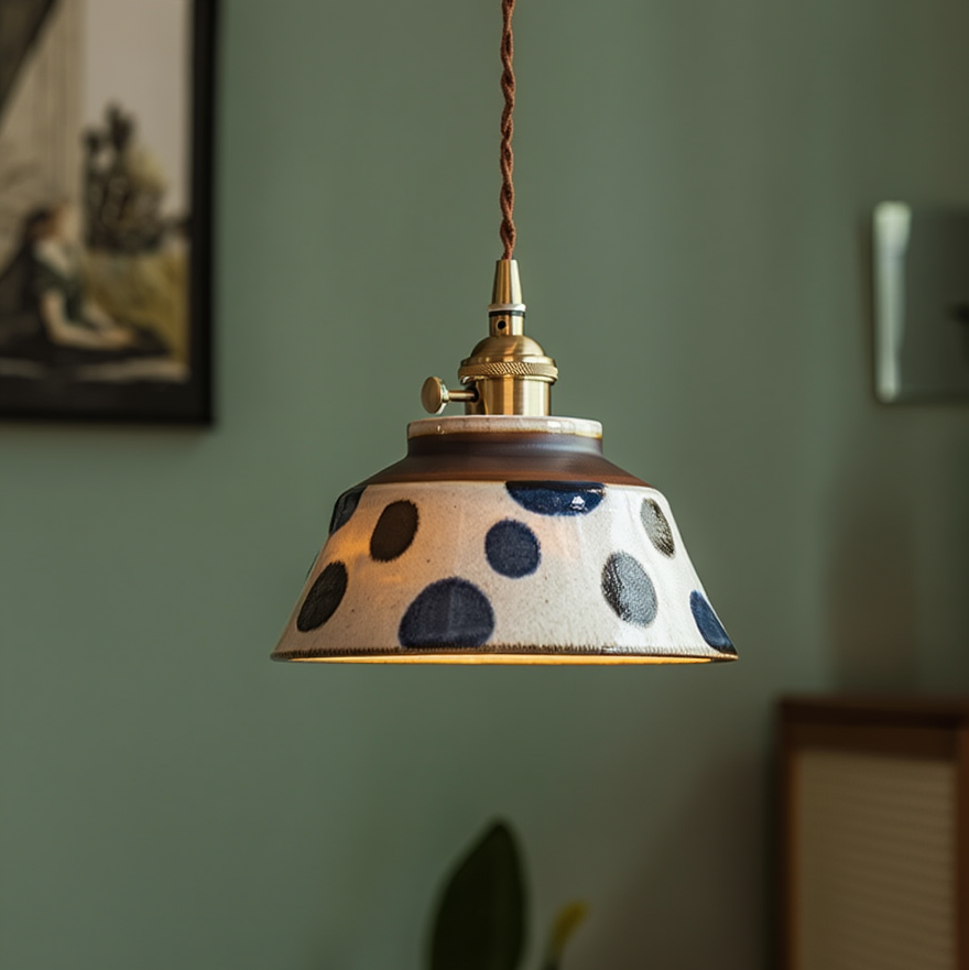 Tessaly Rustic Ceramic Pendant Light