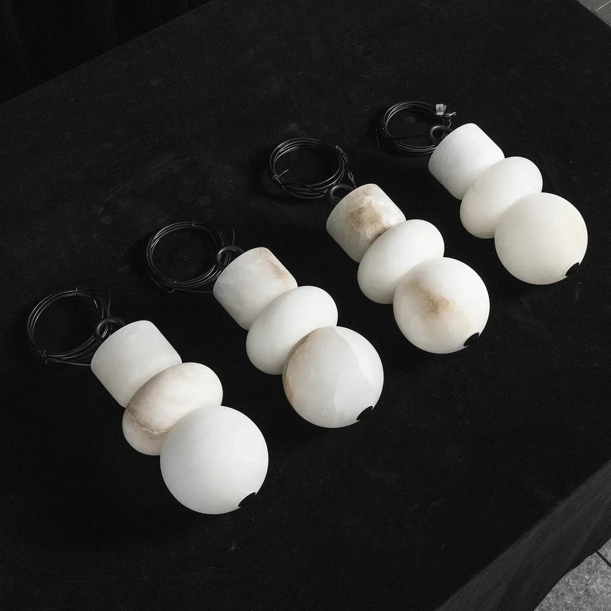Alabaster Stone Cascade Chandelier