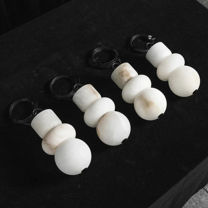 Alabaster Stone Cascade Chandelier