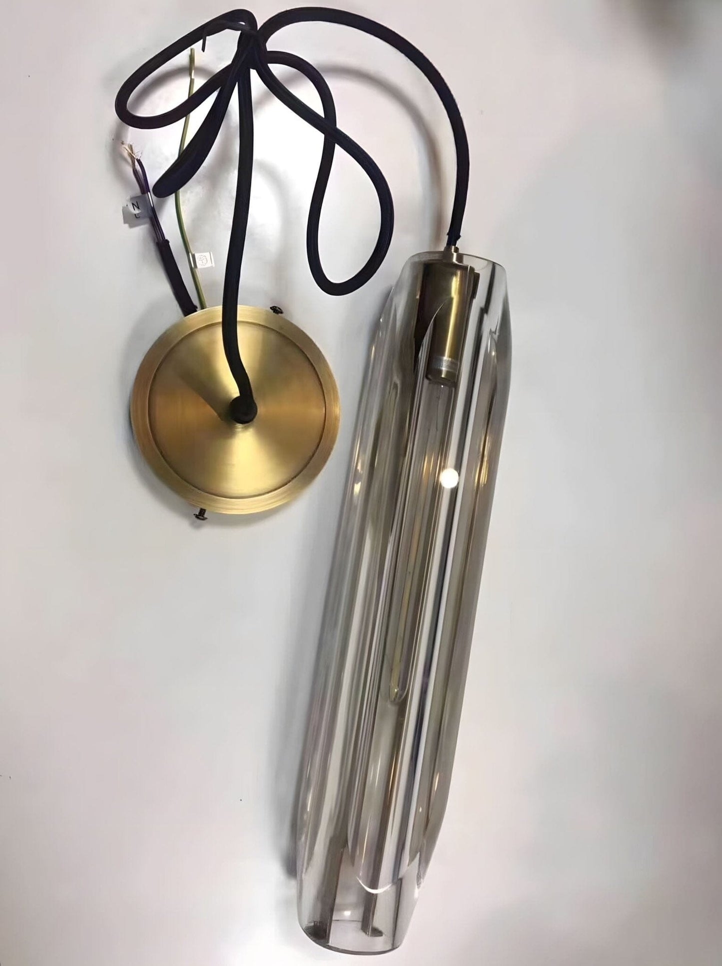 Brass Crystal Rod Pendant Light