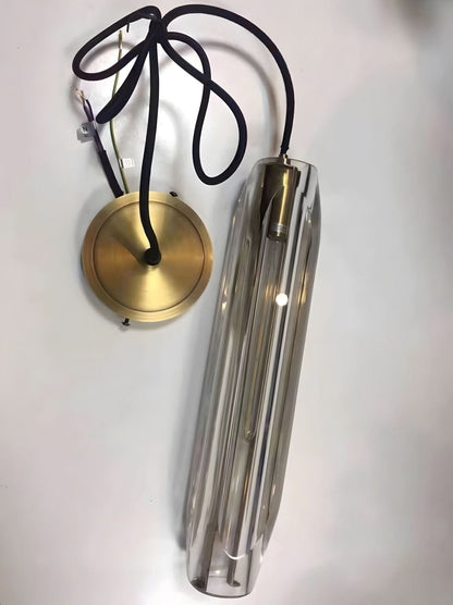Brass Crystal Rod Pendant Light
