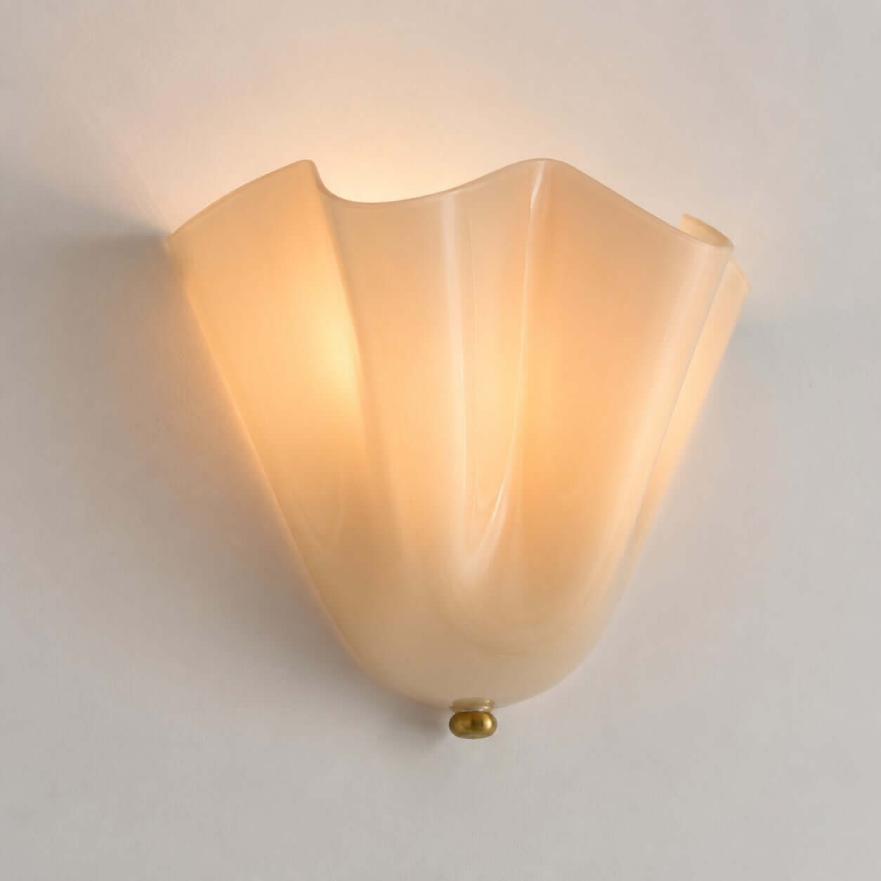 Draped Glass Wall Light