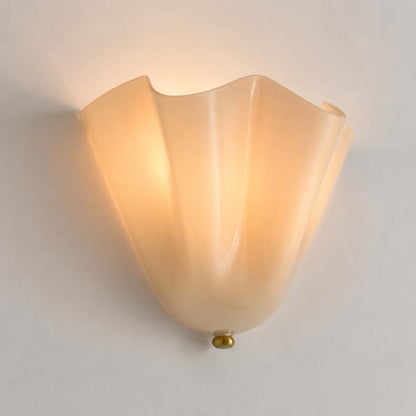 Draped Glass Wall Light