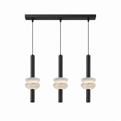 Alabaster Disc Pendant Light