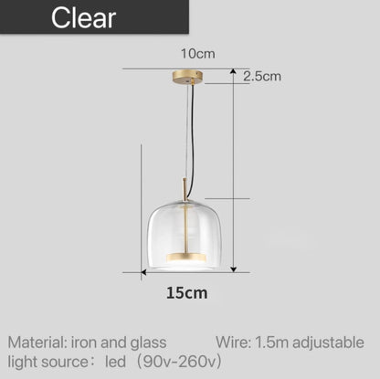 Lumira Nordic Tinted Glass Pendant Light