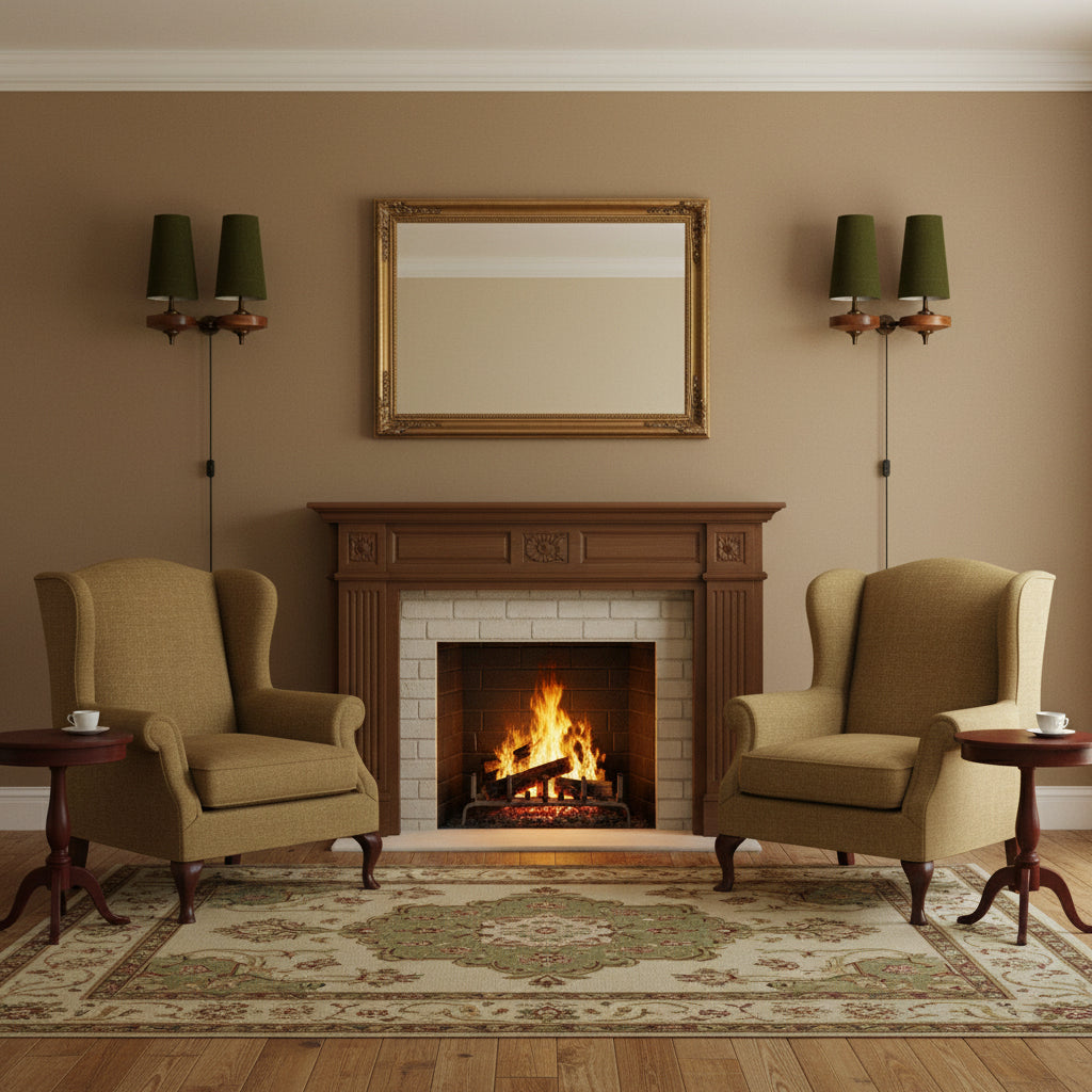 Walnut Brass Plug-In Wall Light