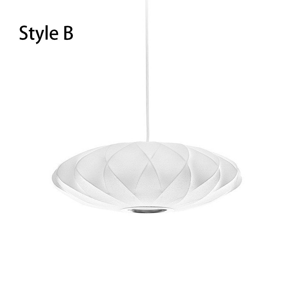Pleated Silk Fabric Pendant Light