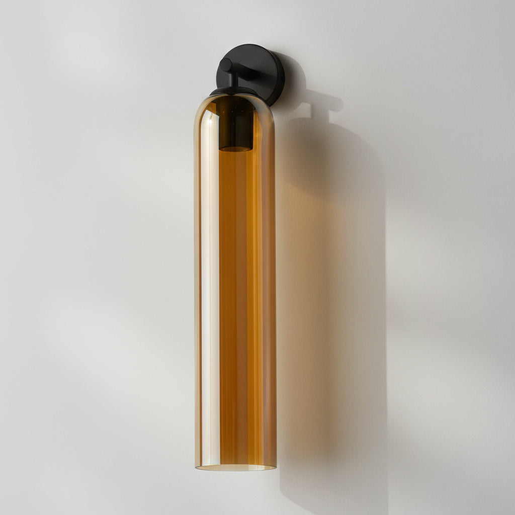 Lumessa Minimalist Glass Cylinder Wall Light