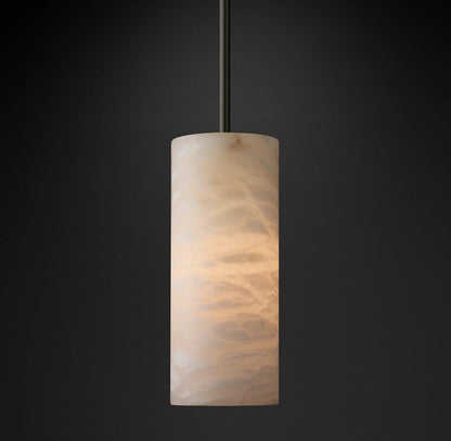 Alabaster Column Pendant Light