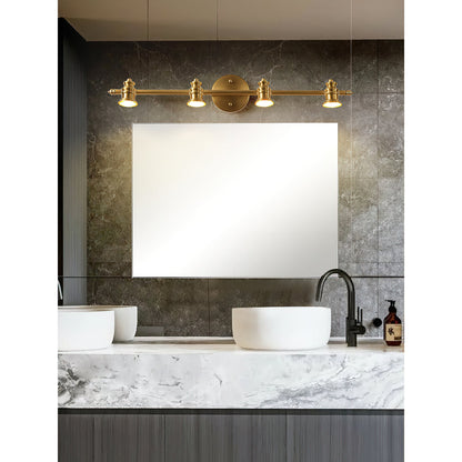 Brass Linear Spotlight Wall Light