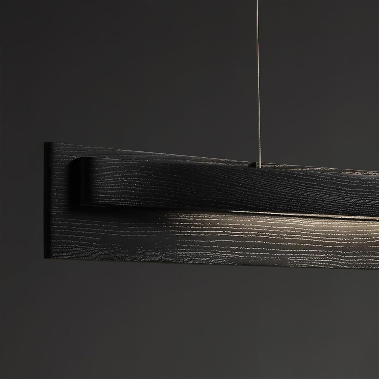 Linear Wood LED Chandelier