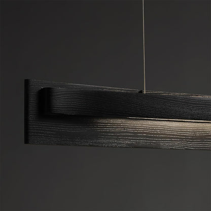 Linear Wood LED Chandelier