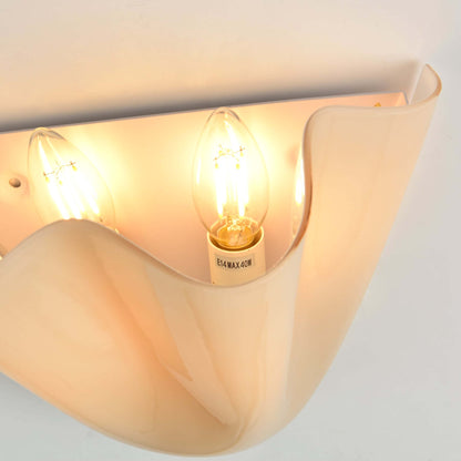 Draped Glass Wall Light