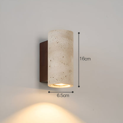 Torvela Japandi Travertine Wall Light