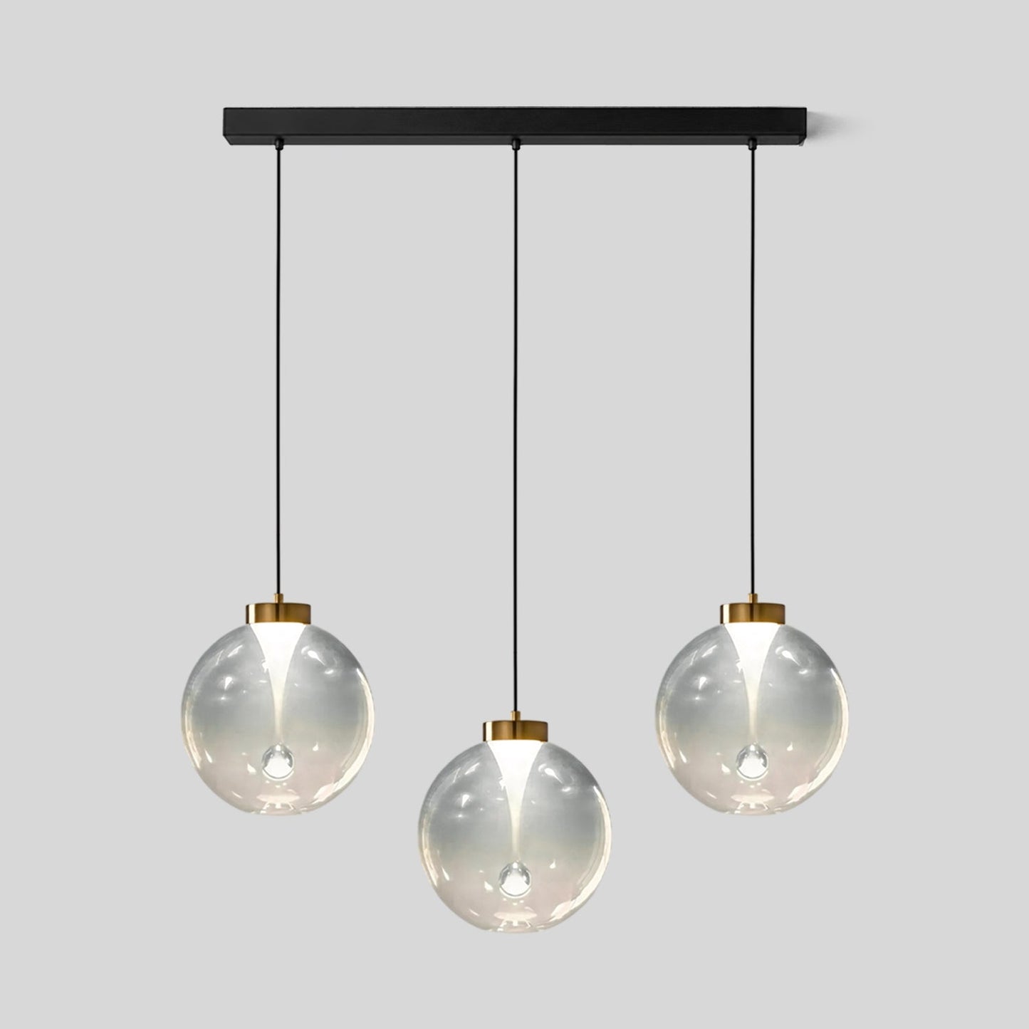 Tinted Glass Globe Pendant Light