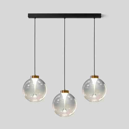Tinted Glass Globe Pendant Light