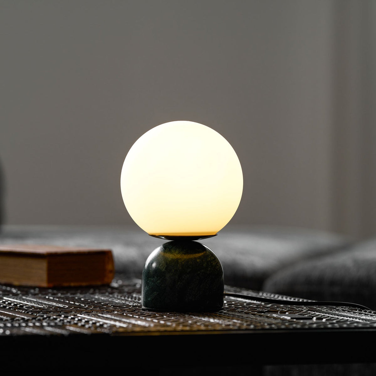 Marble Dome Globe Table Lamp