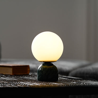 Marble Dome Globe Table Lamp