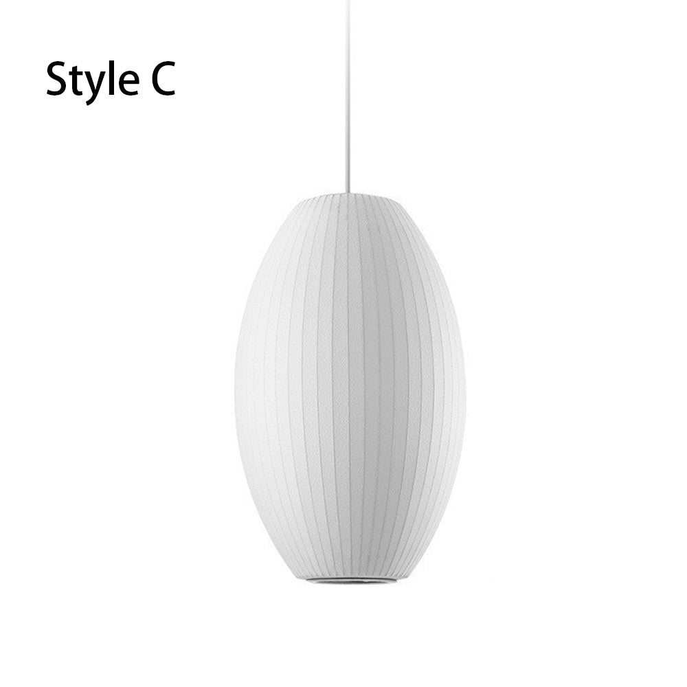 Pleated Silk Fabric Pendant Light