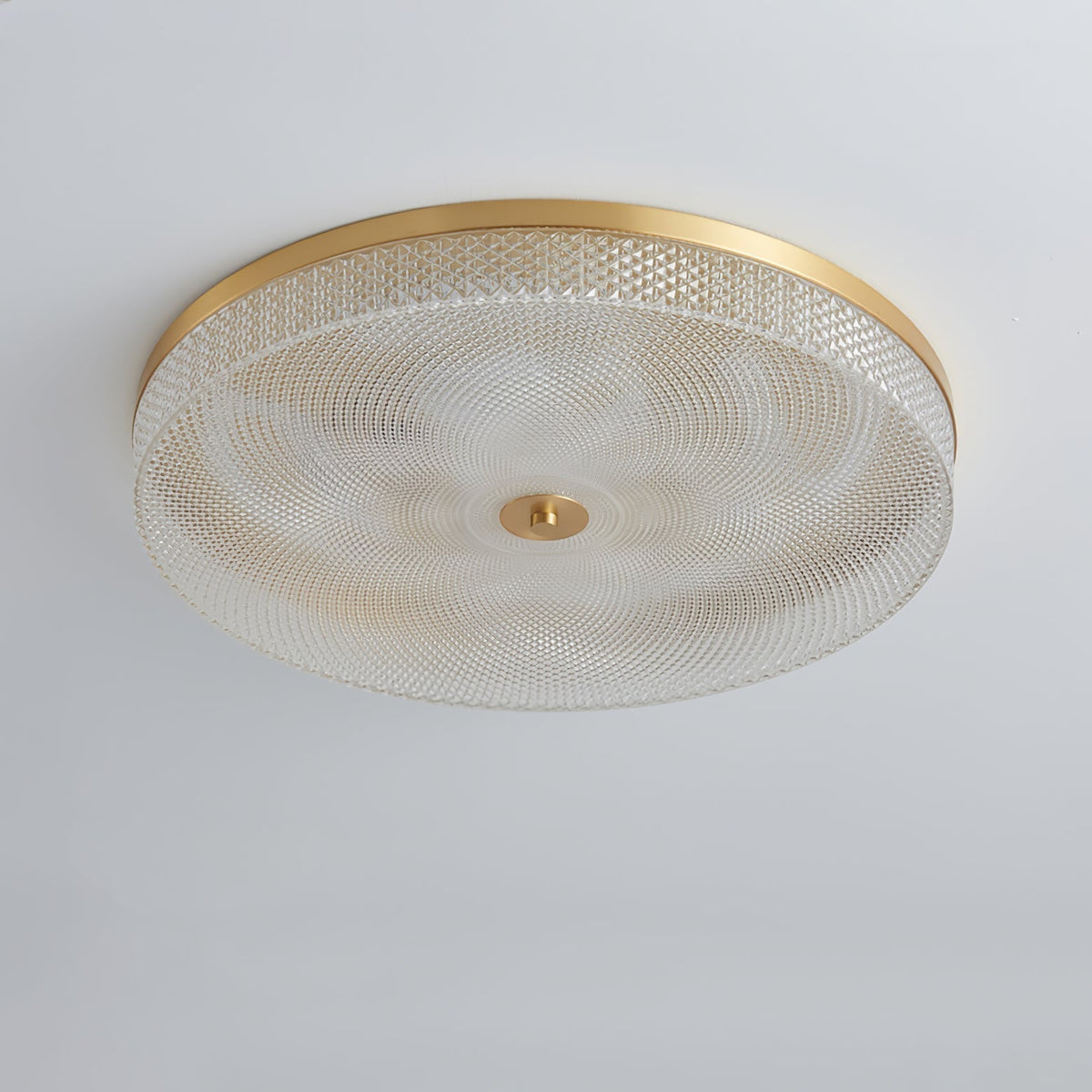 Faceted Acrylic Drum Ceiling Light