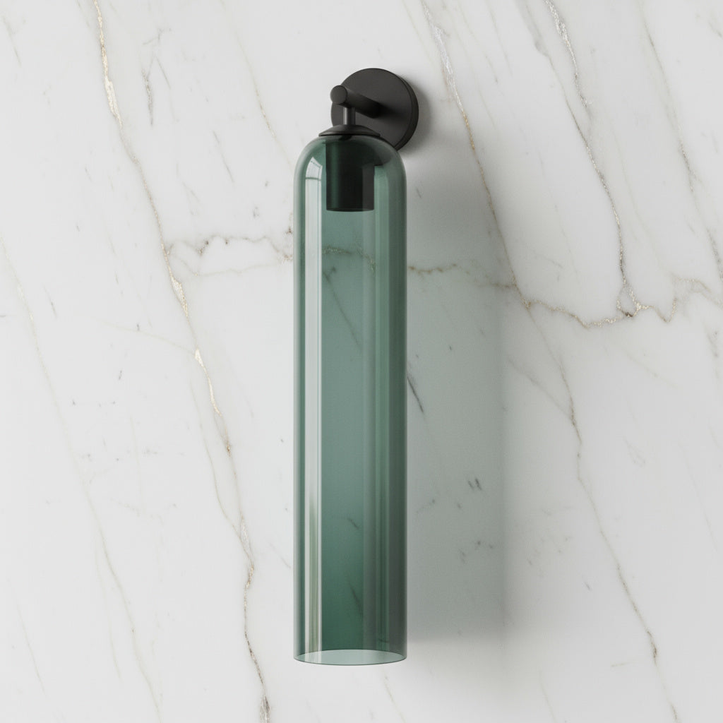 Lumessa Minimalist Glass Cylinder Wall Light