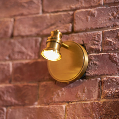 Brass Linear Spotlight Wall Light
