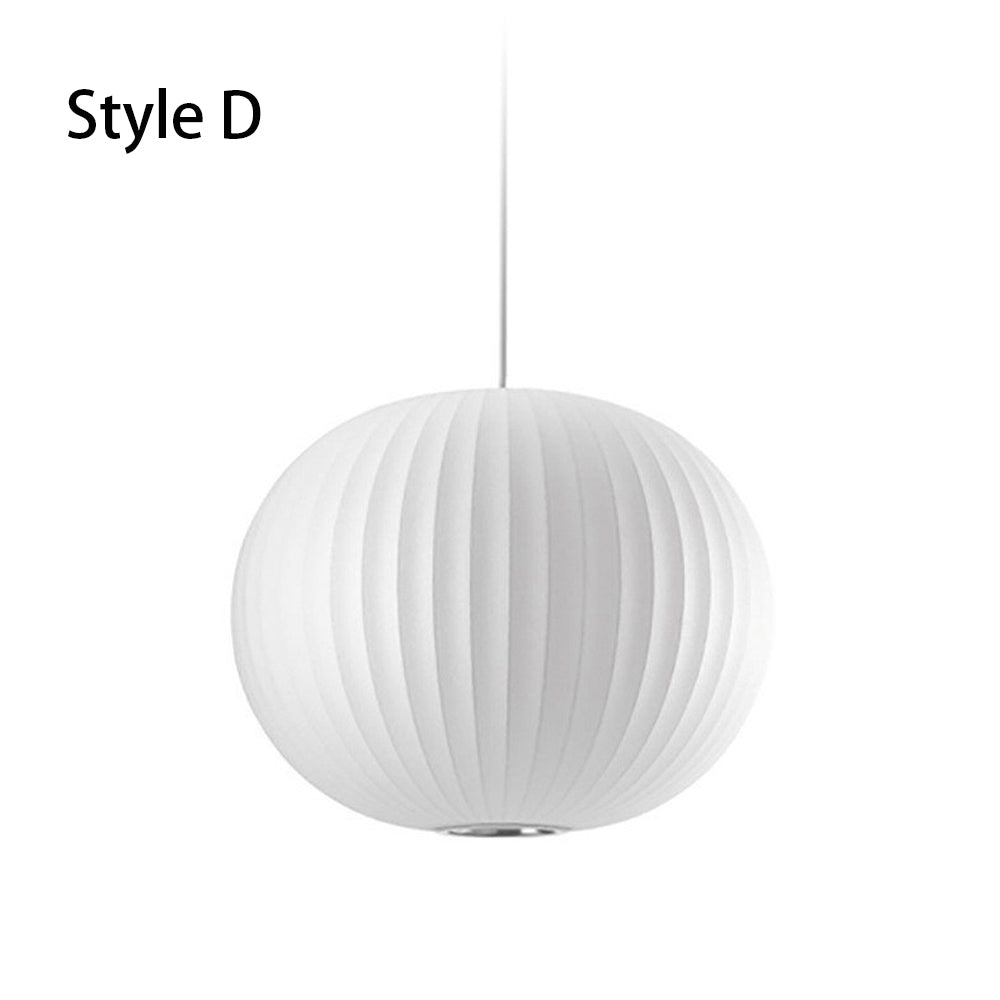 Pleated Silk Fabric Pendant Light