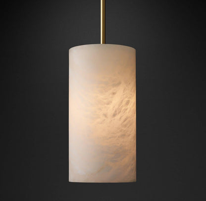 Alabaster Column Pendant Light
