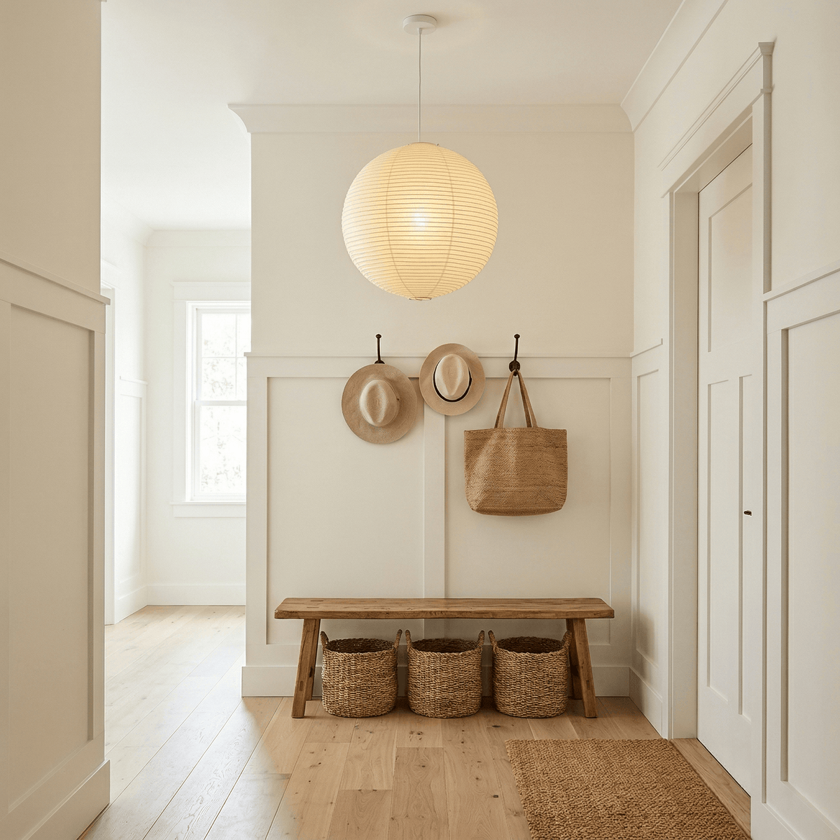 Washi Paper Globe Pendant