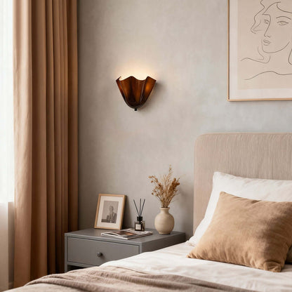 Draped Glass Wall Light