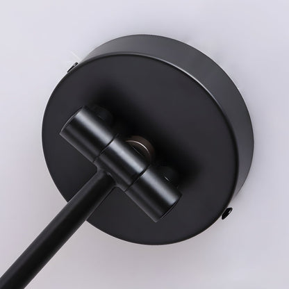 Linnoro Scandinavian Wood-Effect Swing Arm Wall Light