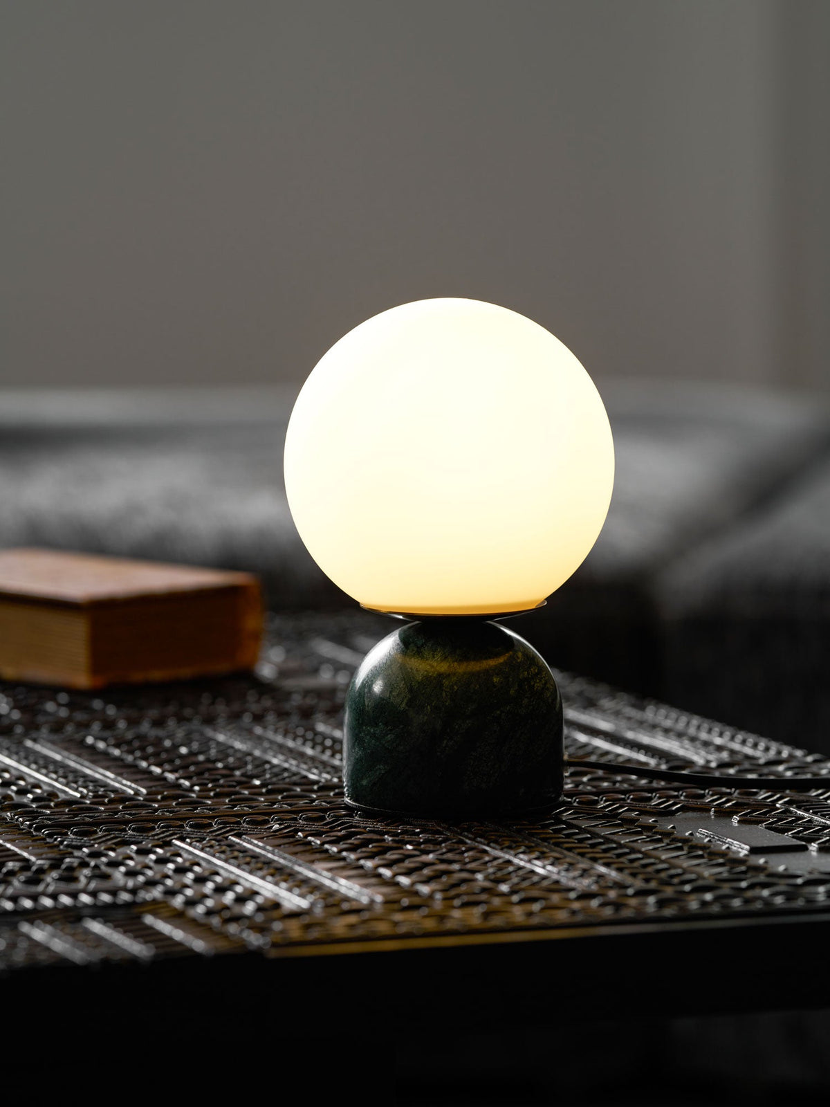 Marble Dome Globe Table Lamp